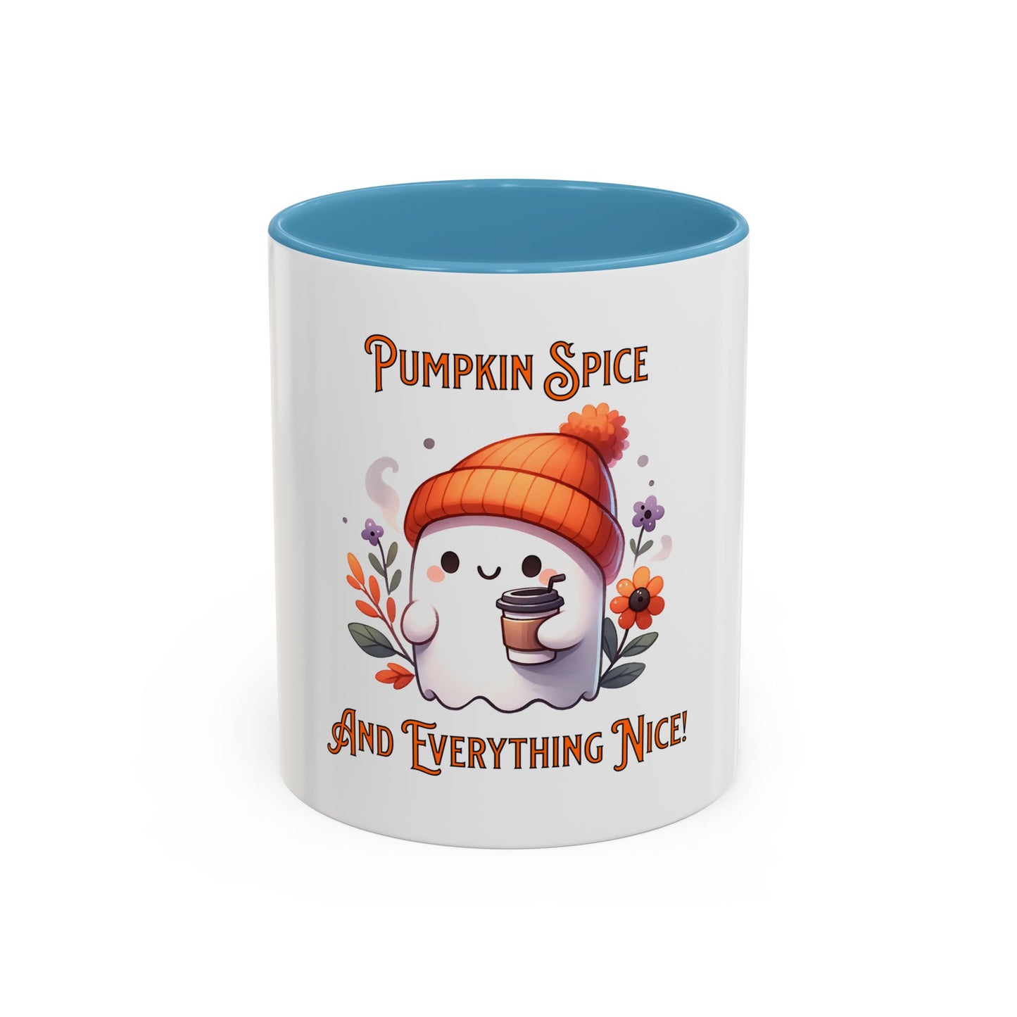 Pumpkin Spice And Everything Nice Mug, Halloween, Ghost, Funny Mug.