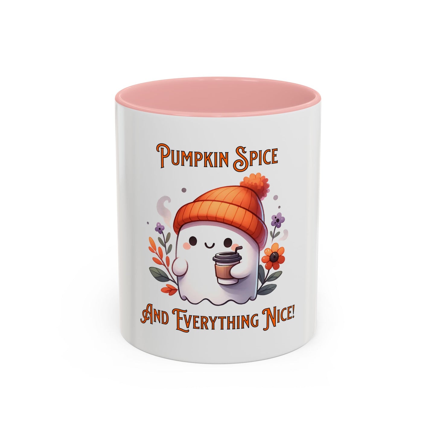 Pumpkin Spice And Everything Nice Mug, Halloween, Ghost, Funny Mug.