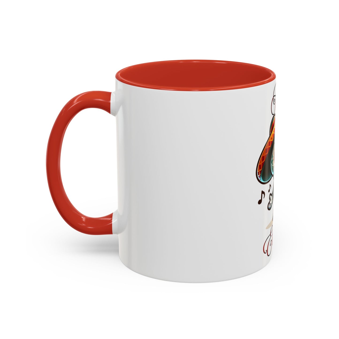 Amor Eterno Mug, Dia De Los Muertos, Day Of The Dead, Sugar Skull, Mariachi Singer Mug