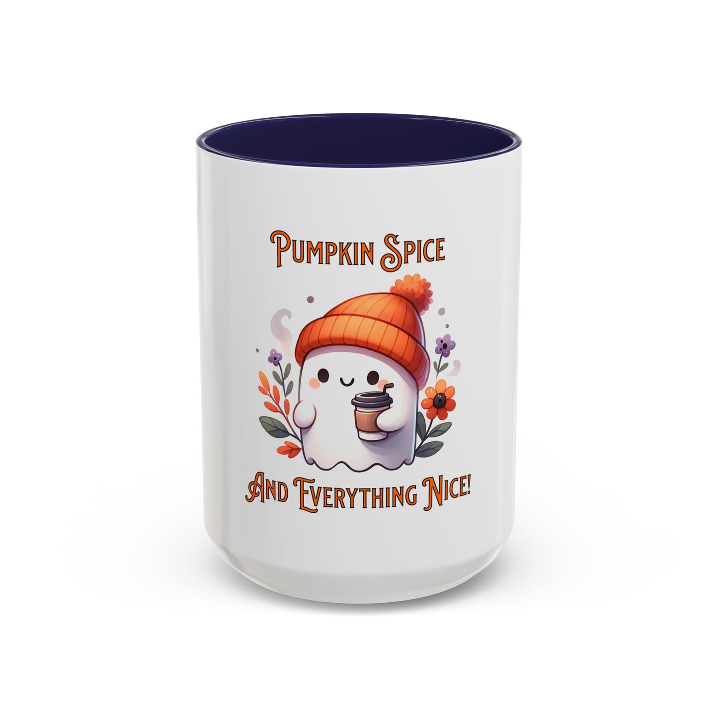 Pumpkin Spice And Everything Nice Mug, Halloween, Ghost, Funny Mug.