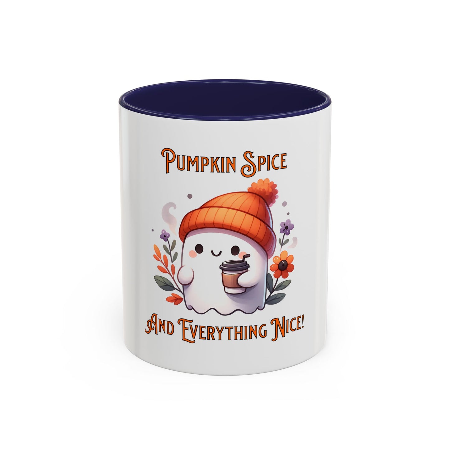 Pumpkin Spice And Everything Nice Mug, Halloween, Ghost, Funny Mug.