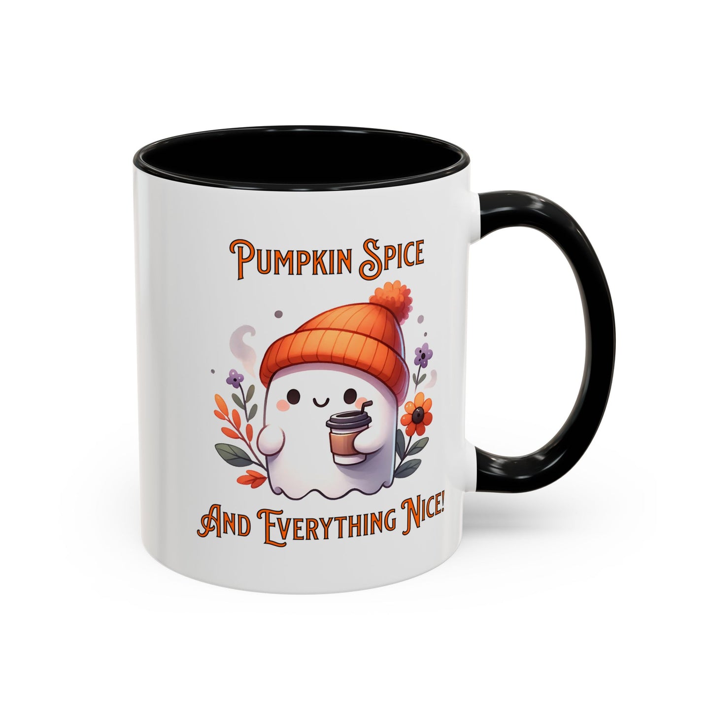 Pumpkin Spice And Everything Nice Mug, Halloween, Ghost, Funny Mug.