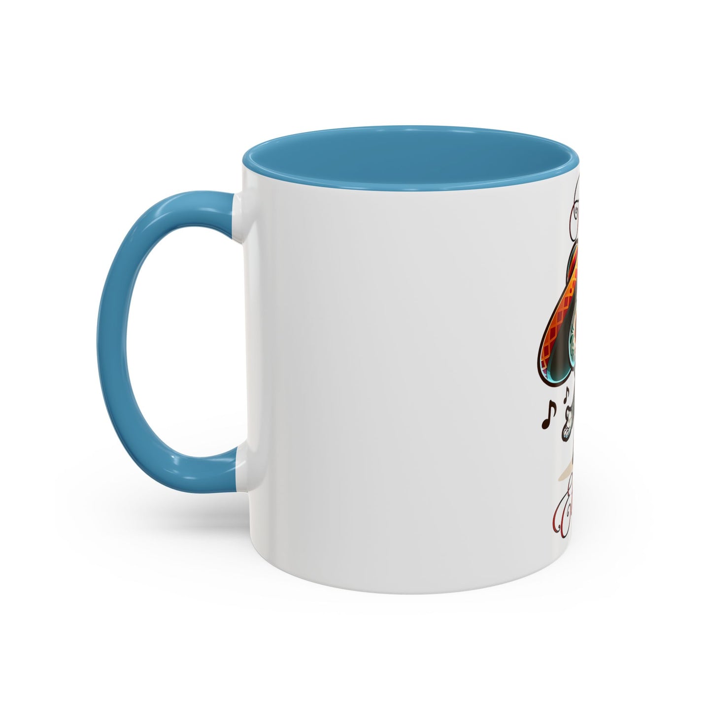 Amor Eterno Mug, Dia De Los Muertos, Day Of The Dead, Sugar Skull, Mariachi Singer Mug