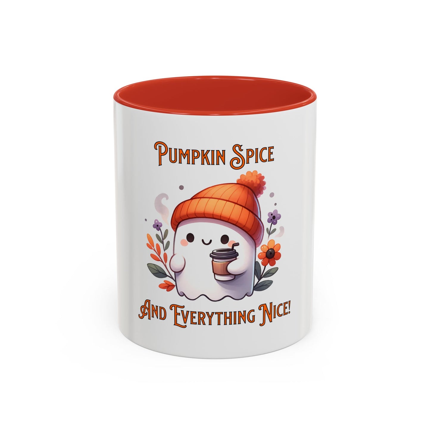 Pumpkin Spice And Everything Nice Mug, Halloween, Ghost, Funny Mug.