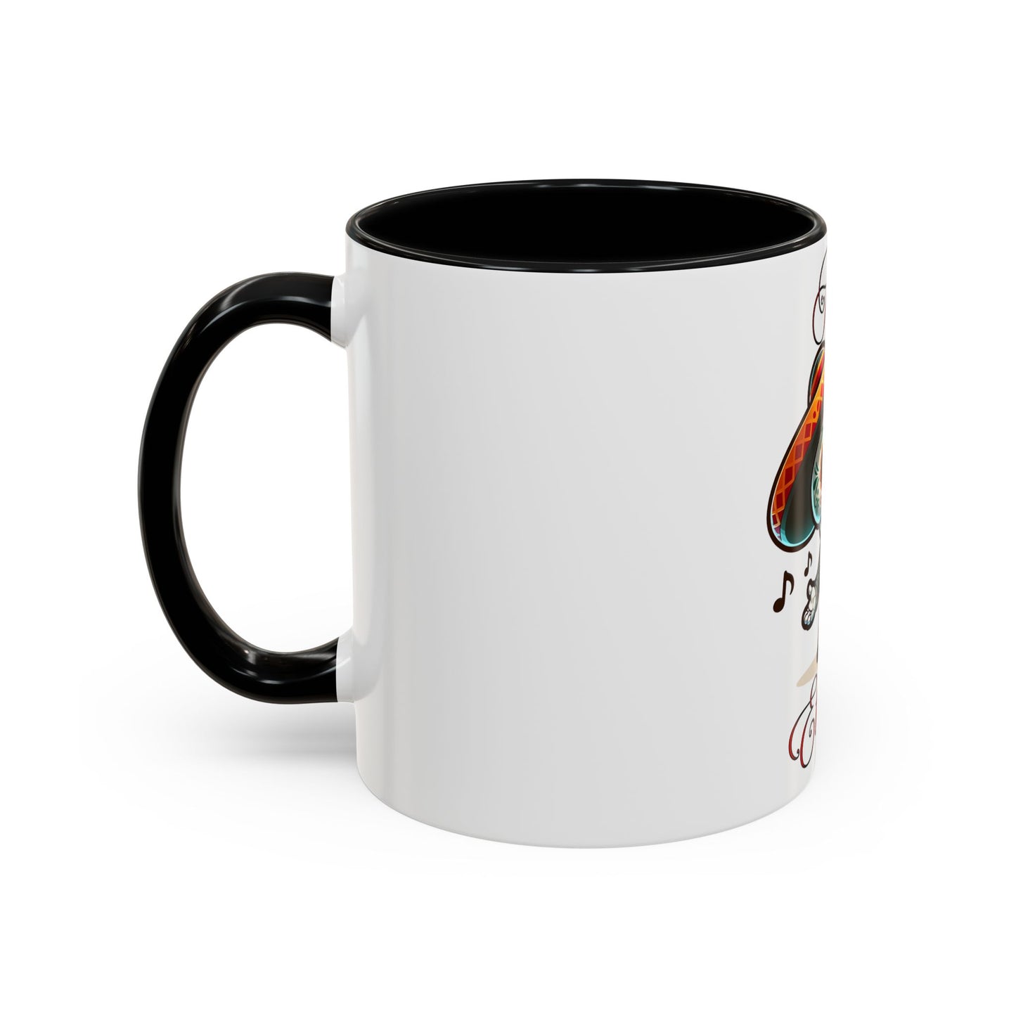 Amor Eterno Mug, Dia De Los Muertos, Day Of The Dead, Sugar Skull, Mariachi Singer Mug