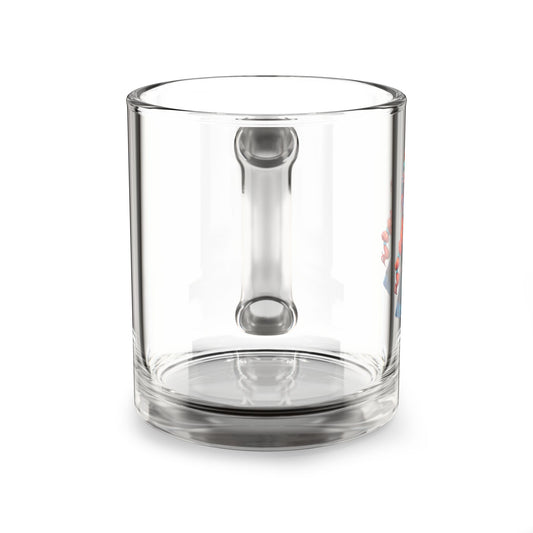 Anna Charming Glass Mug with Whimsical Design, Perfect Gift for Tea Lovers, Unique Coffee Mug for Celebrations, Drinkware for All Occasions