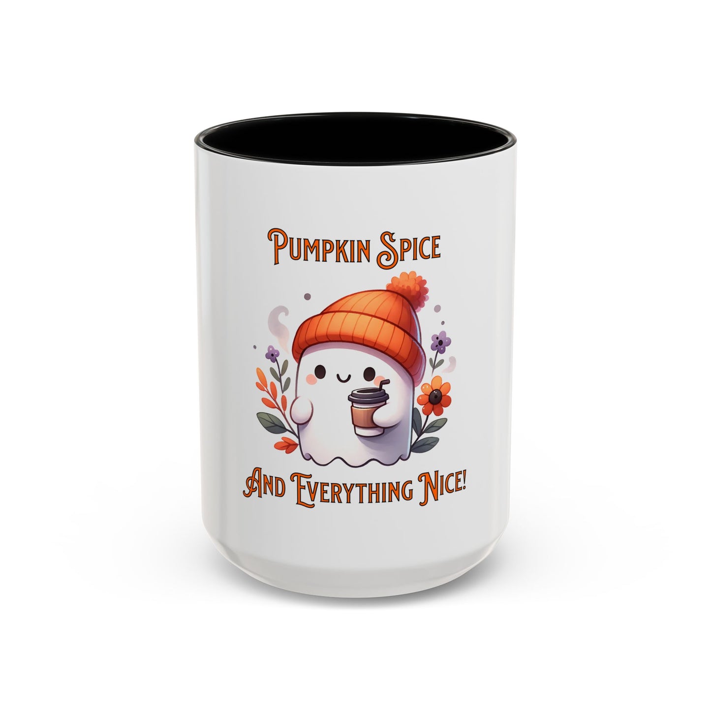 Pumpkin Spice And Everything Nice Mug, Halloween, Ghost, Funny Mug.