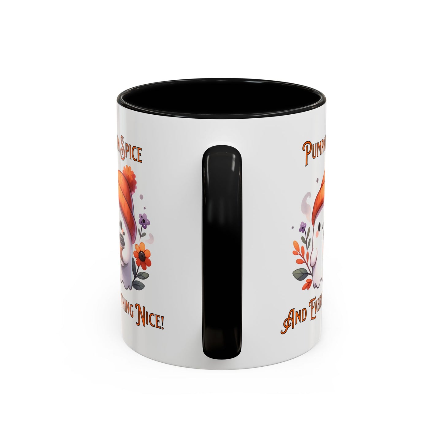 Pumpkin Spice And Everything Nice Mug, Halloween, Ghost, Funny Mug.