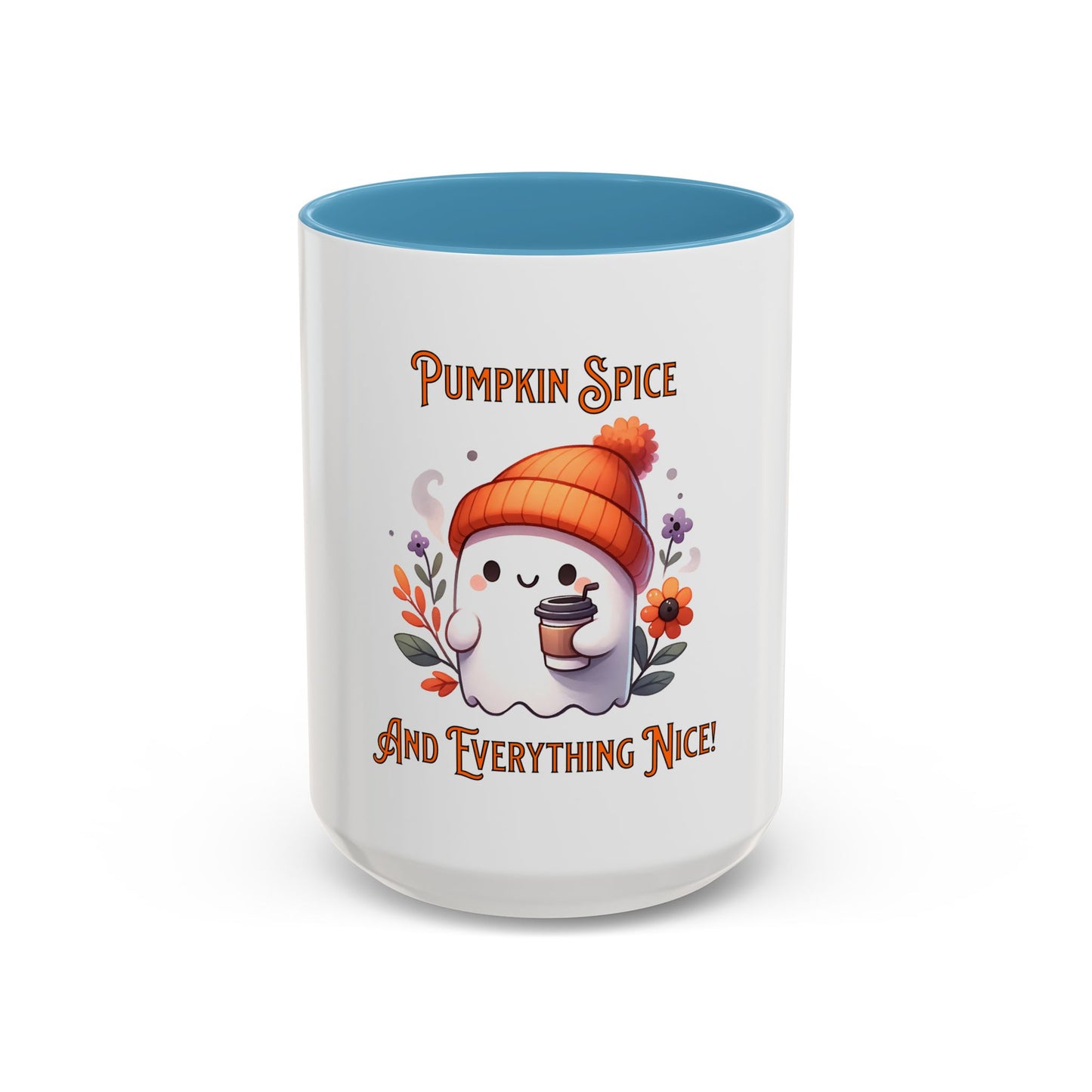Pumpkin Spice And Everything Nice Mug, Halloween, Ghost, Funny Mug.