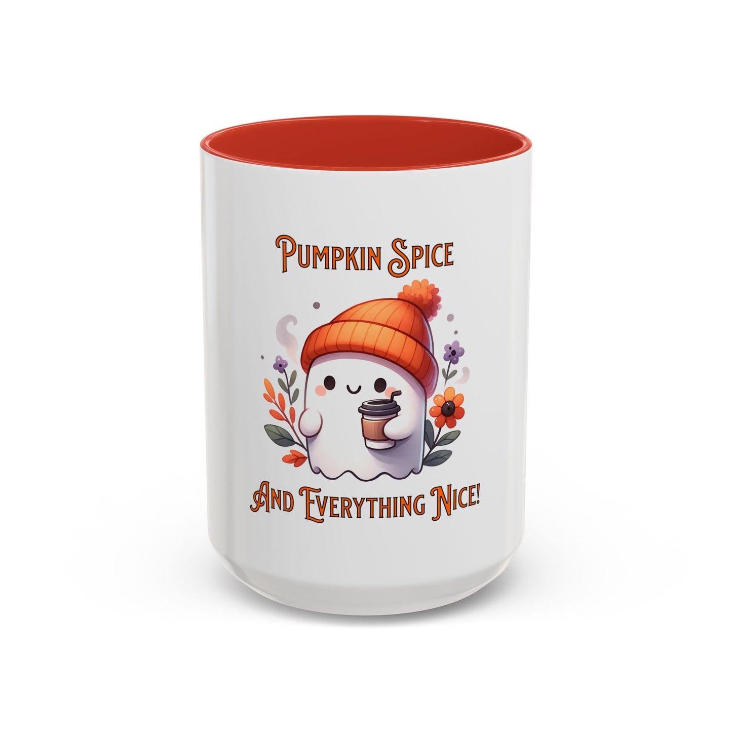 Pumpkin Spice And Everything Nice Mug, Halloween, Ghost, Funny Mug.