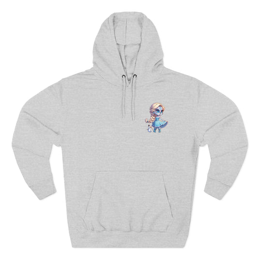 Frozen Elsa Character Fleece Hoodie | Cozy Halloween Sweater, Gifts for Kids, Fall Fashion, Spooky Season Apparel