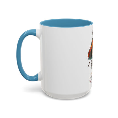 Amor Eterno Mug, Dia De Los Muertos, Day Of The Dead, Sugar Skull, Mariachi Singer Mug