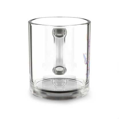 Elsa Cute Character Glass Mug, 10oz | Adorable Gift for Disney Fans, Coffee Lover's Mug, Unique Collectible