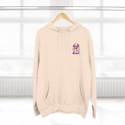 Rapunzel Illustration Hoodie | Fairy Tale Princess Graphic Pullover