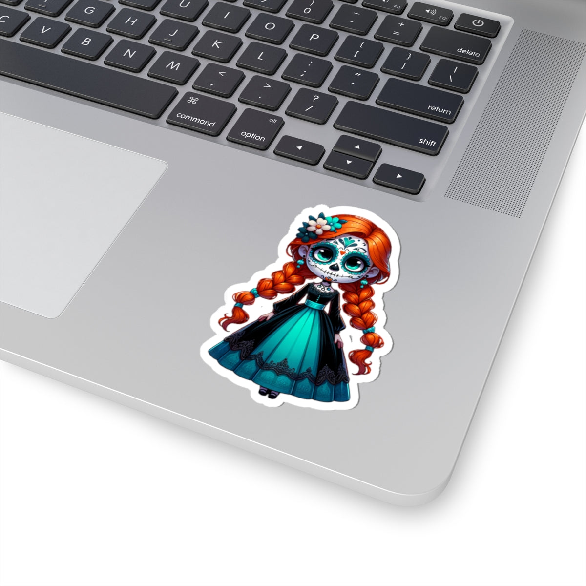 Anna!! Day of the Dead, Sugar Skull Decor, Halloween Gift, Laptop Sticker, Cute Girl Sticker, Fun Party Favors
