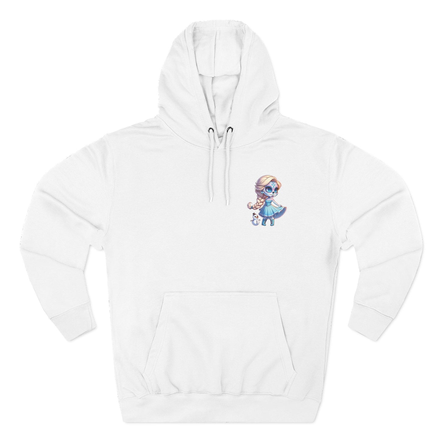 Frozen Elsa Character Fleece Hoodie | Cozy Halloween Sweater, Gifts for Kids, Fall Fashion, Spooky Season Apparel