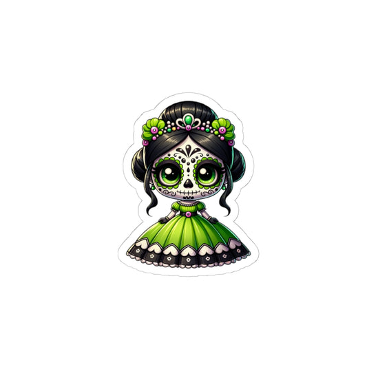 Tianna Dia de los Muertos Stickers | Cute Sugar Skull Art for Laptop, Journals, Decor, Gifts, Party Favors