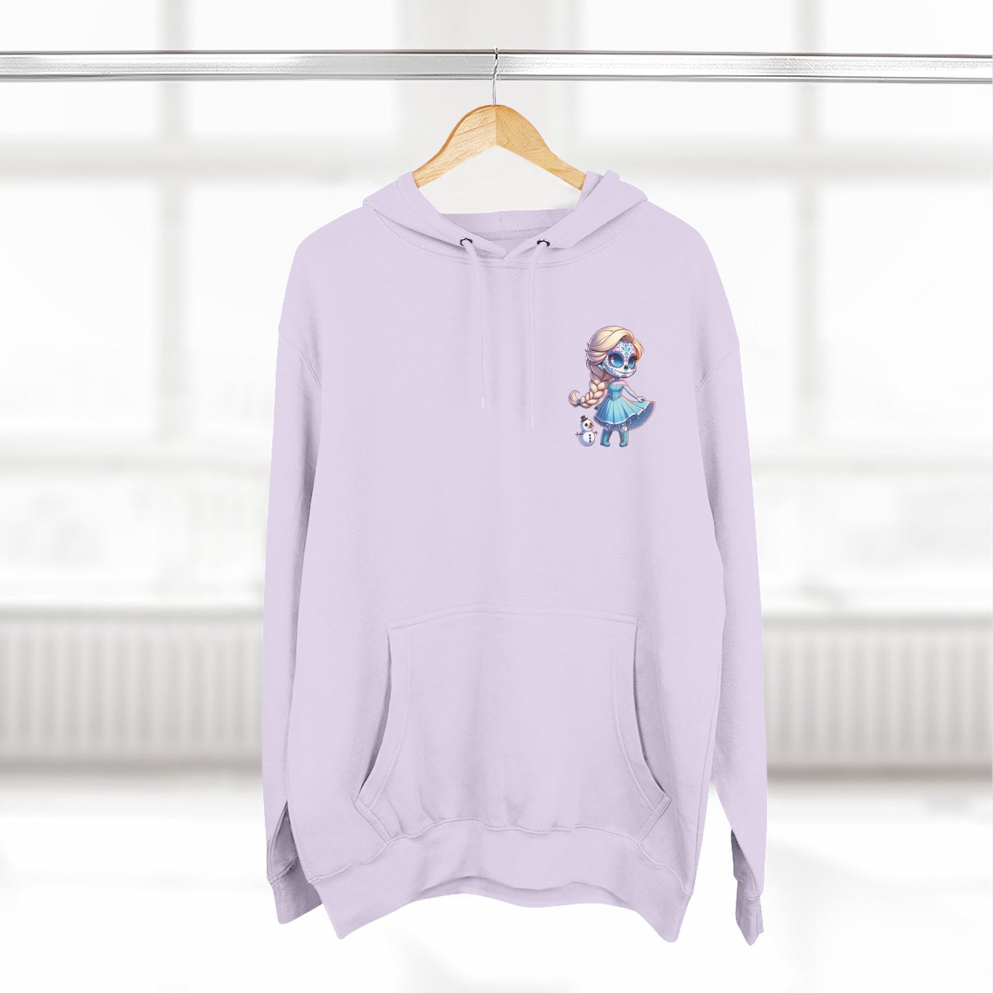 Frozen Elsa Character Fleece Hoodie | Cozy Halloween Sweater, Gifts for Kids, Fall Fashion, Spooky Season Apparel