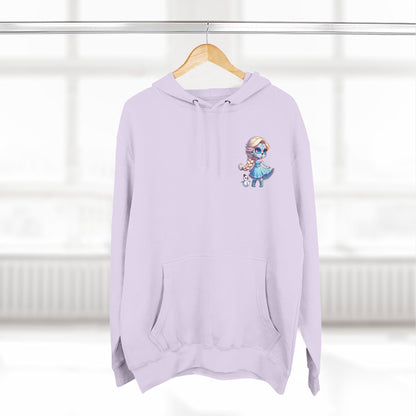 Frozen Elsa Character Fleece Hoodie | Cozy Halloween Sweater, Gifts for Kids, Fall Fashion, Spooky Season Apparel