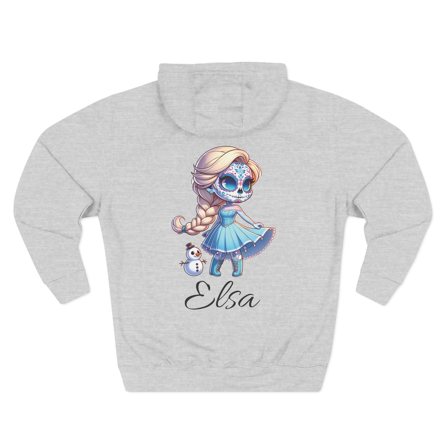 Frozen Elsa Character Fleece Hoodie | Cozy Halloween Sweater, Gifts for Kids, Fall Fashion, Spooky Season Apparel