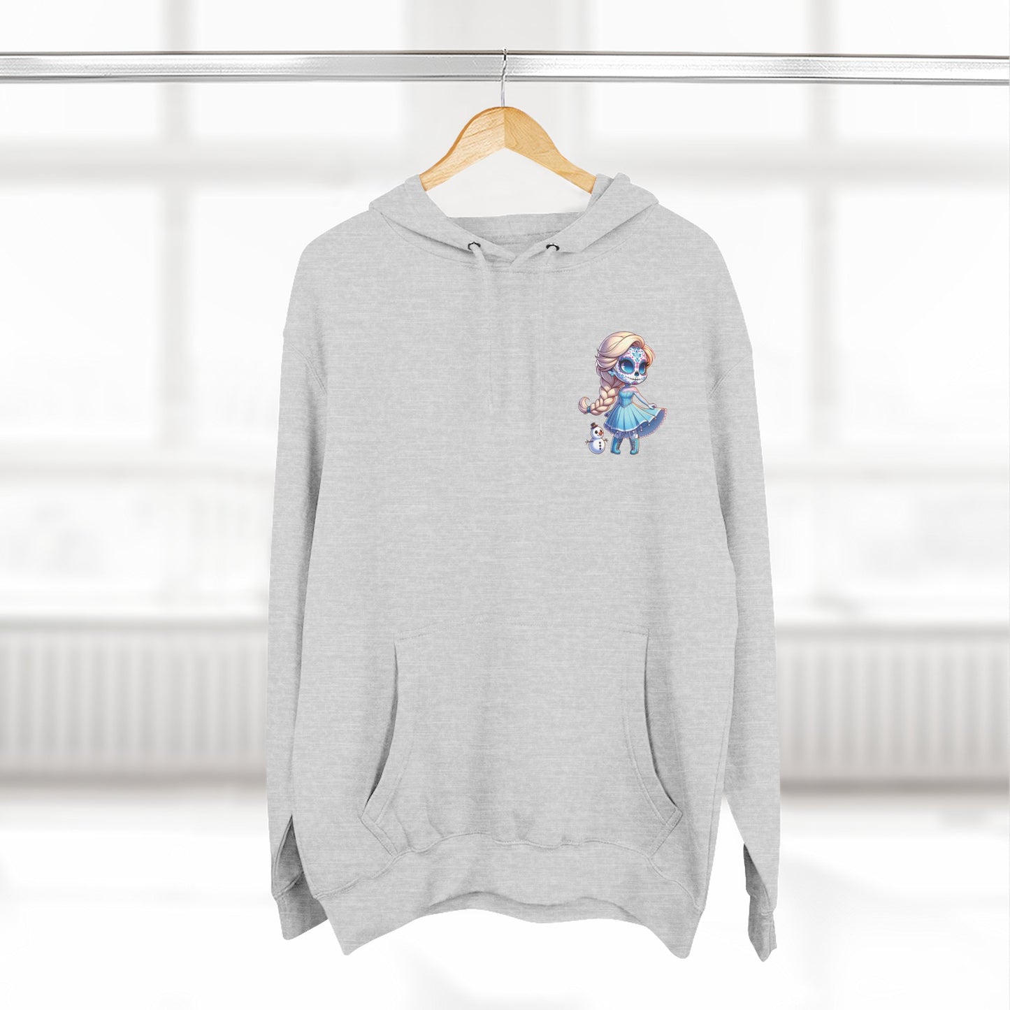 Frozen Elsa Character Fleece Hoodie | Cozy Halloween Sweater, Gifts for Kids, Fall Fashion, Spooky Season Apparel