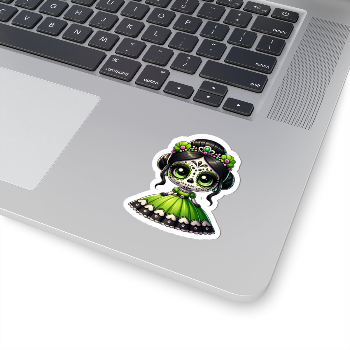 Tianna Dia de los Muertos Stickers | Cute Sugar Skull Art for Laptop, Journals, Decor, Gifts, Party Favors