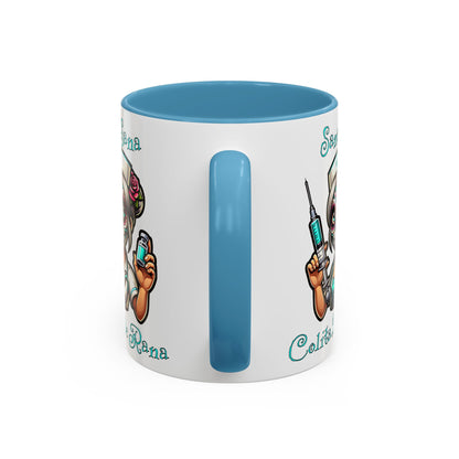Sana Sana Colita De Rana Mug, Nurse, Boo Boo, Ouchie, Sugar Skull, Dia De Los Muertos Mug