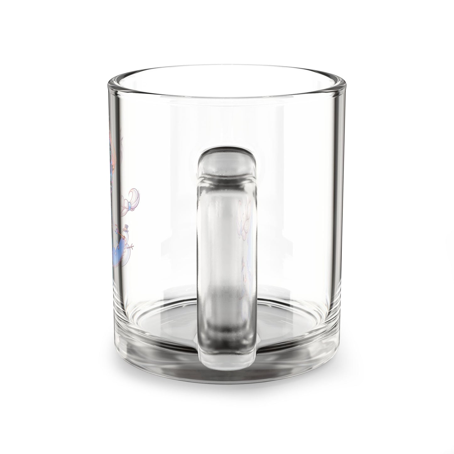 Elsa Cute Character Glass Mug, 10oz | Adorable Gift for Disney Fans, Coffee Lover's Mug, Unique Collectible