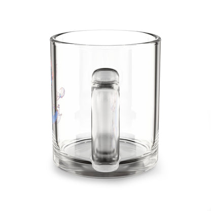 Elsa Cute Character Glass Mug, 10oz | Adorable Gift for Disney Fans, Coffee Lover's Mug, Unique Collectible