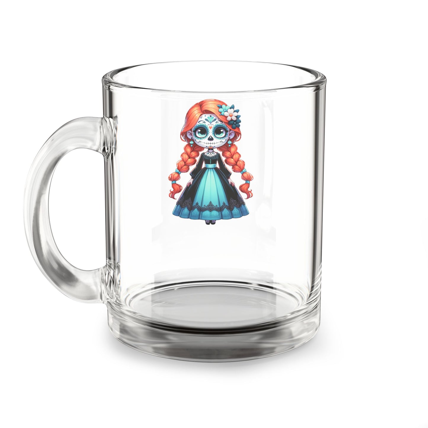 Anna Charming Glass Mug with Whimsical Design, Perfect Gift for Tea Lovers, Unique Coffee Mug for Celebrations, Drinkware for All Occasions