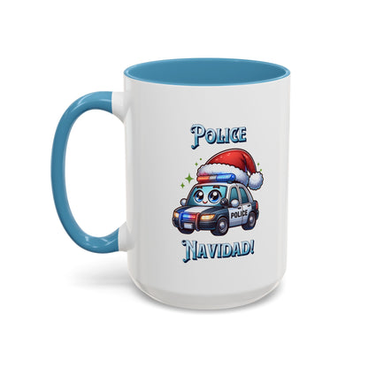 Police Navidad Coffee Mug (11, 15oz)