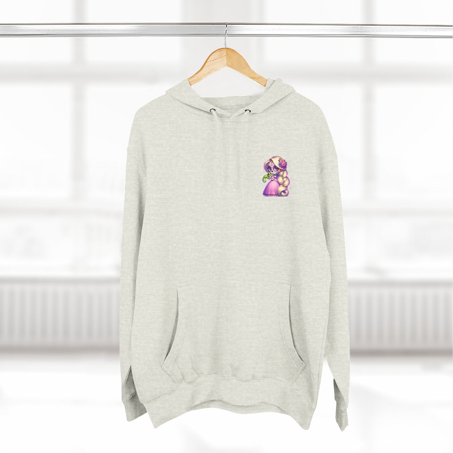 Rapunzel Illustration Hoodie | Fairy Tale Princess Graphic Pullover