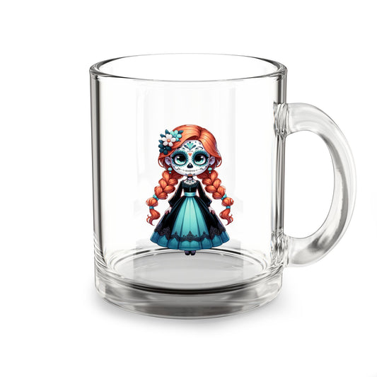 Anna Charming Glass Mug with Whimsical Design, Perfect Gift for Tea Lovers, Unique Coffee Mug for Celebrations, Drinkware for All Occasions