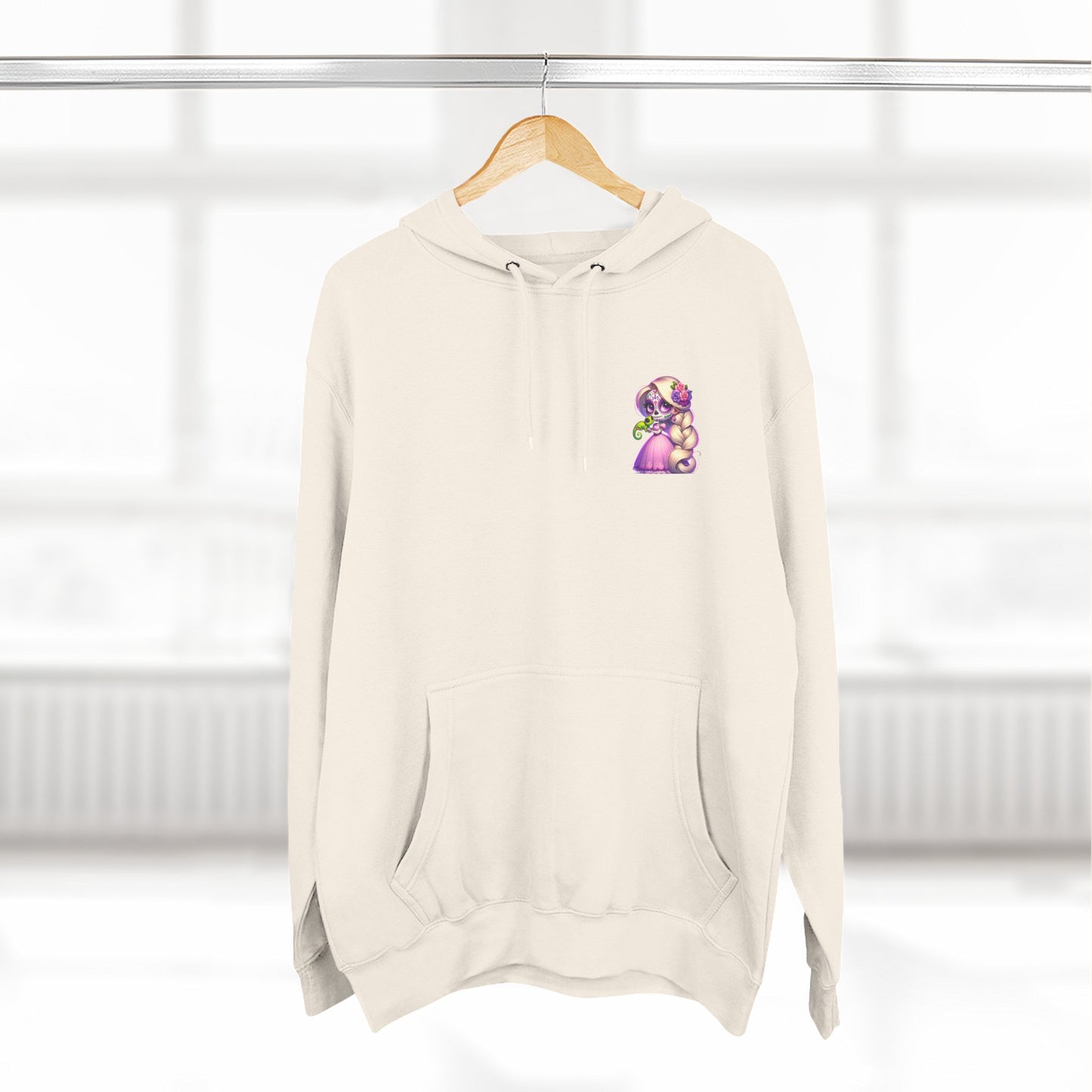 Rapunzel Illustration Hoodie | Fairy Tale Princess Graphic Pullover