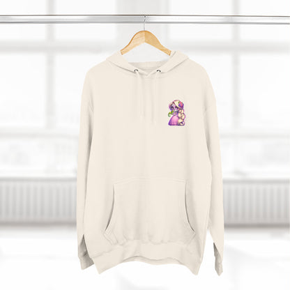 Rapunzel Illustration Hoodie | Fairy Tale Princess Graphic Pullover