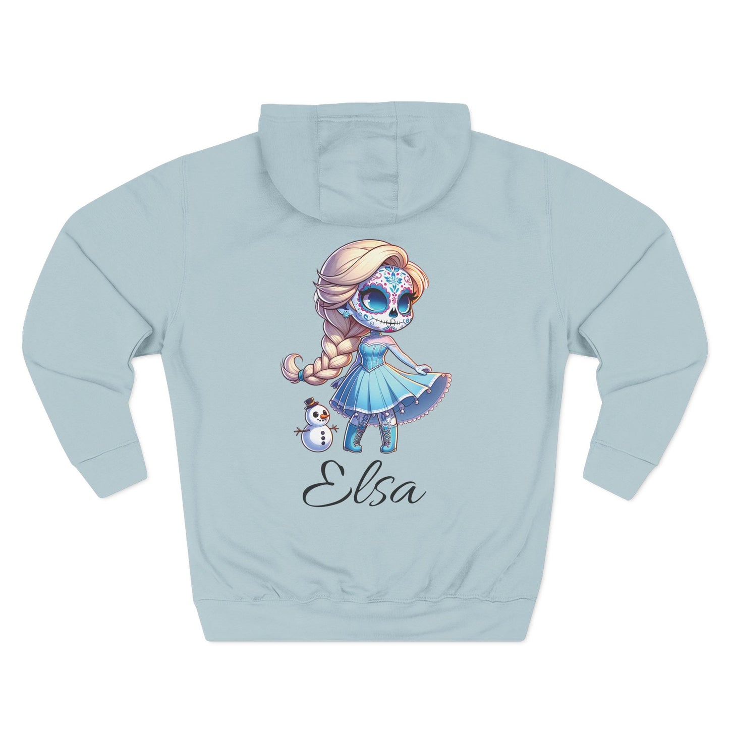 Frozen Elsa Character Fleece Hoodie | Cozy Halloween Sweater, Gifts for Kids, Fall Fashion, Spooky Season Apparel