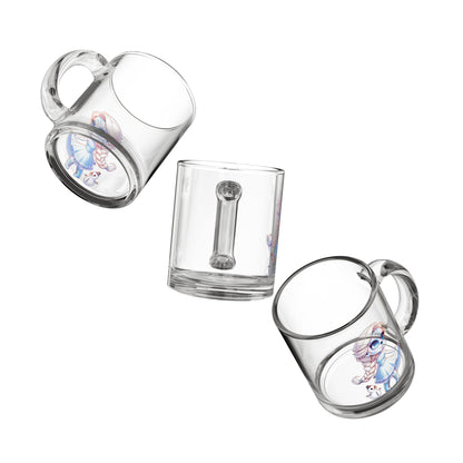 Elsa Cute Character Glass Mug, 10oz | Adorable Gift for Disney Fans, Coffee Lover's Mug, Unique Collectible