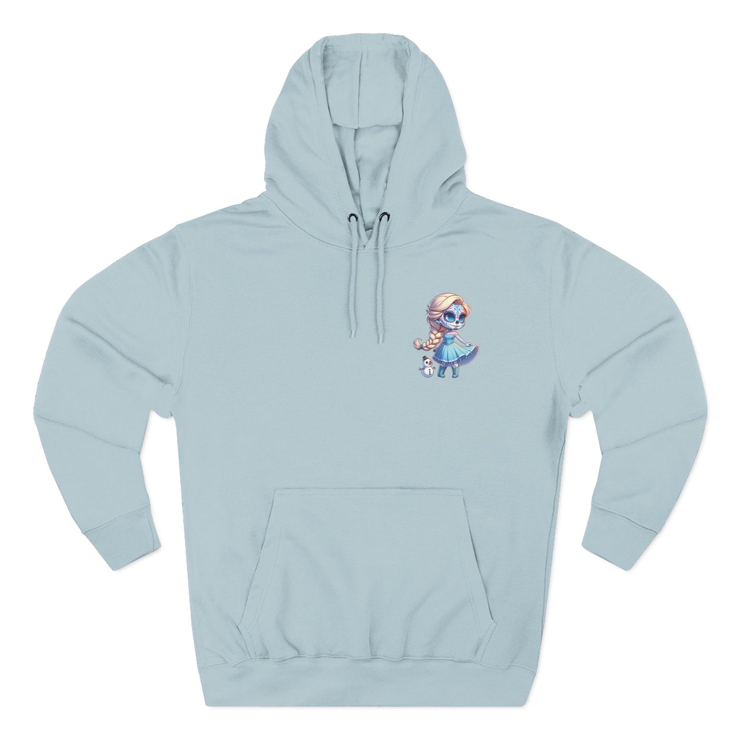 Frozen Elsa Character Fleece Hoodie | Cozy Halloween Sweater, Gifts for Kids, Fall Fashion, Spooky Season Apparel
