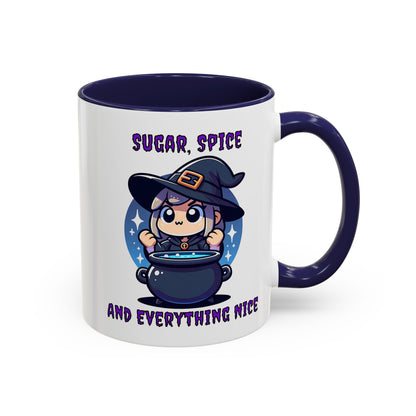 Sugar, Spice and Everything Nice Mug, Funny Witch, Halloween Mug